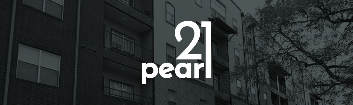 21 Pearl Apartments Exterior and Logo